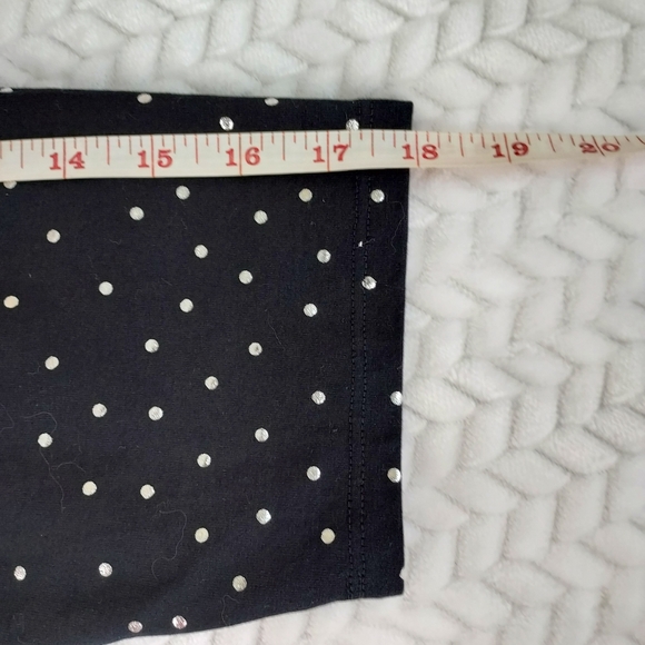 Lane Bryant Polka Dot Scoop Neck 3/4 Sleeve Relaxed fit Curved Size 14/16 Top - Picture 9 of 10